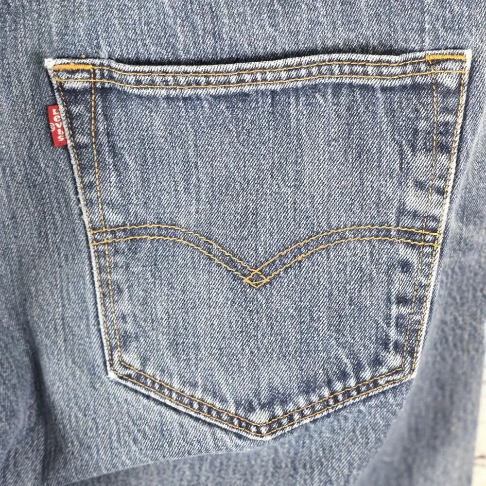 Levi's Men's 501 40x30 Original Straight Fit Jeans - Dark Wash